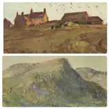 Porth Castell Ynys Mon by Audrey Hind, oil on paper, sold Dec 2023