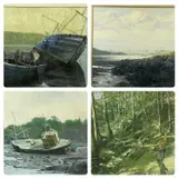 Untitled by Gwyn Hughes, oil, sold Dec 2023