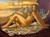 Untitled by Richard Turner, oil on canvas, sold Dec 2023