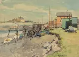 Believed Penarth by Gyrth Russell, watercolour, sold Dec 2023