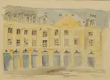 Place Vendome Paris' watercolour by Annika Bowman, watercolour, sold Jul 2024
