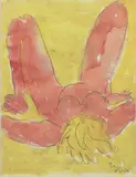 Sun Worshipper' watercolour by Ronald 'Bingo' Mavor, watercolour, sold Jul 2024