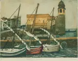 Evening in Collioure by Maureen Black, print, sold Jul 2024