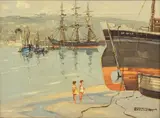 St Ives, Cornwall by Godwin Bennett, oil on canvas, sold Jun 2024