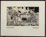 When shall we three meet again? by Robert Furneaux Jordan, 1972, ink, sold Jun 2024