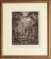 Aldhelmsburgh by Robin Tanner, Etching, sold Jun 2024