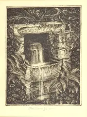 The Drinking Trough by Robin Tanner, etching, sold Jun 2024