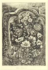 Flowers of May by Robin Tanner, etching, offered Jun 2024