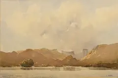 Derwent Water, Morning by Len Roope, watercolour, offered May 2024