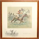 Soldiers - Nasty steeple chasin by Charles Johnson Payne, lithograph, sold May 2024