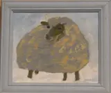 Rupert the Ram by Joyce R. Prout, gouache on card, sold Apr 2024