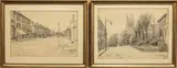 Views of Penge and Beckenham - a set of four by R. W. Woolley, 1959, pencil, sold Apr 2024