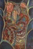 Snakeshead Fritillary and Adders by Bernard B Carolan da Edin., oil on board, sold Apr 2024