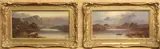 Highland lake landscapes a pair by John Henry Boel, 1909, oil on canvas, sold Apr 2024