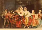 Muzurka from Copellia by Glynis Barnes-Mellish, print, sold Apr 2024