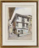 Basque Country by G. Carlson, watercolour, offered Mar 2024