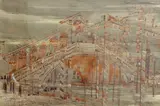 The Rialto Bridge by John Talbot Hicks, mixed media, sold Feb 2024