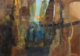Sunrise by Frank Sydney Spears, oil on board, sold Feb 2024