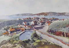 Barmouth Estuary by Donald Greig, watercolour, sold Feb 2024