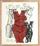 Assumed Persona by Deborah Hutchings, lithograph, sold Feb 2024