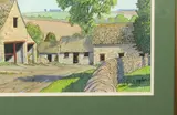 Cotswold Farm at Winson by Robert G. Upton, watercolour, sold Jan 2024