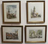 Banbury scenes a set of four colour prints 15½ x 11½in by Pauline McTimoney, print (other), sold Dec 2023