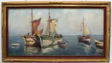Off Naples by T.L. Novaretti, oil on canvas, offered Nov 2023