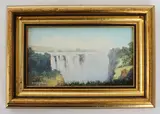 Victoria Falls by Robert Hughes, oil on board, sold Nov 2023