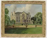 Faringdon House by Edwin H. Knight, oil on canvas board, sold Nov 2023