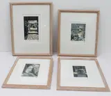 A limed-oak framed and glazed set of four limited by Anthony R Dawson, print (other), sold Nov 2023