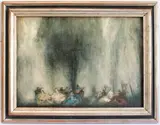 Music hath Charms by William George Robb, oil, sold Oct 2023