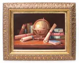 The Traveller by Pippa Chapman, oil on canvas, sold Oct 2023