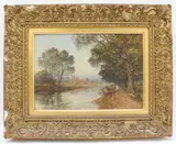 Isleworth by Alfred Dawson, oil on panel, sold Oct 2023