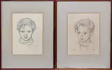 Head study of the young actor Jeremy Spencer by James Dale, Pencil, offered Oct 2023
