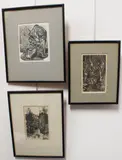 Kudu by Leslie C. Benenson, 1972, woodcut, sold Oct 2023