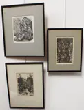 Kudu by Leslie C. Benenson, 1972, woodcut, offered Aug 2023