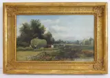 The Haywain by Frederick William Watts, oil on canvas, sold Jun 2023