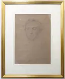 Head Study Portrait of Robt. Benson Esq. by George Richmond, print (other), offered Jun 2023