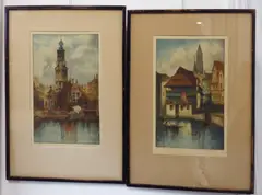 Custom House in Amsterdam by Louis Weirter, pencil, offered May 2023