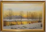 Windsor Castle by Michael Morris, oil on canvas, sold Apr 2023