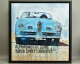 'Alfa Romeo 6C 2500 Super Sport Cabriolet', a modern interpretation of by Markus Haub, oil on canvas, sold Nov 2020