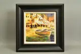 'Reflections, Naples', an Italian Promenade on a rainy by Peter J. Rodgers, watercolour on paper, sold Nov 2020