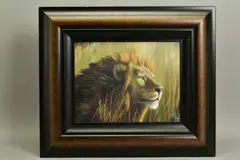 'Braveheart', a Limited Edition portrait of a Lion, signed bottom by Jonathan Truss, print (other), sold Nov 2020