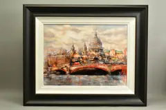 'St Pauls', a Limited Edition print of a London skyline, 27/195, by Gary Benfield, print, sold Nov 2020