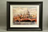 'St Pauls', a Limited Edition print of a London skyline, 27/195, by Gary Benfield, print, sold Nov 2020