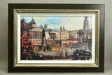 'Trafalgar Square, London', a Limited Edition print, 67/295, signed by Christian Hook, print, sold Nov 2020