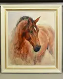 'Patience', a Limited Edition print of a Horse, 47/195, signed by Gary Benfield, print, sold Nov 2020