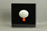 'The Smile', a cold cast porcelain sculpture of a smiling head, mounted by Doug Hyde, sculpture, sold Nov 2020