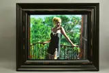'Sally in The Sun', a Limited Edition print of a female on a balcony, by Fabian Perez, print, sold Nov 2020