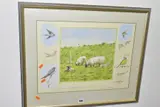 April rspb birds calendar 1995 by Bruce Edward Pearson, 1994, watercolour on paper, sold Nov 2020